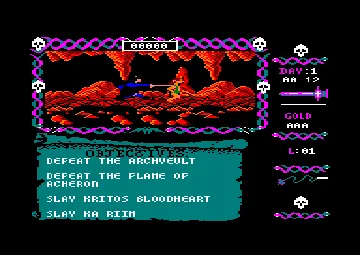 Blood Valley (UK,F,G) (1987) screen shot game playing